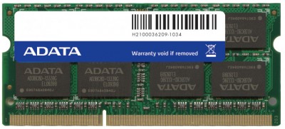 Memoria RAM para Laptop ADATA PC10600, 4 GB, DDR3, 1333 MHz, Portátil, 204-pin SO-DIMM